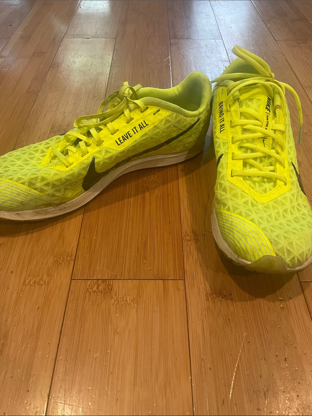 Nike Zoom Rival Neon Green Running Track Shoes women size 7